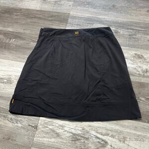 Lucy Dark Gray Womens M Activewear Athletic Sporty Golf A-Line Skirt Performance